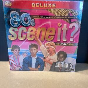 Scene it 80's Deluxe board game with DVD game 1980-1989 trivia games new sealed